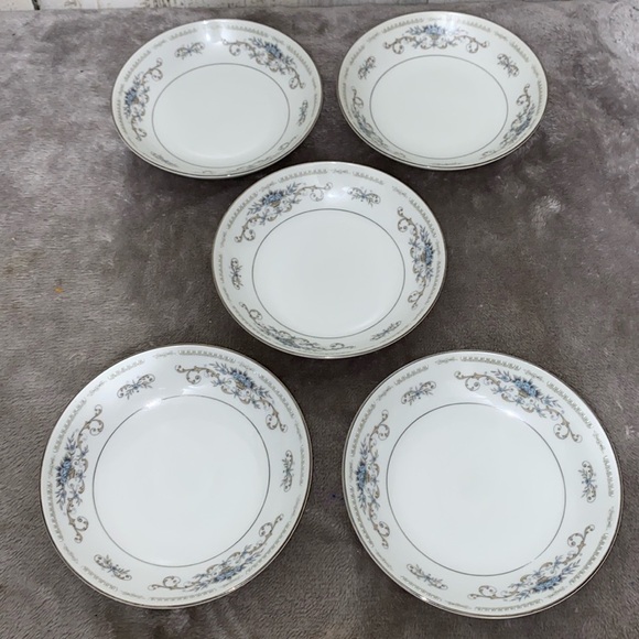0816 Set of 5 Diane Fine Porcelain China Fruit Bowls - Picture 1 of 4